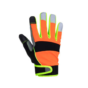 ถุงมือหนังนิรภัยสำหรับงานอุตสาหกรรมไซส์ XL ถุงมือทำงานช่างเพื่อความปลอดภัยทางถนนกันลื่นสำหรับงานอาคาร - Product Image 2