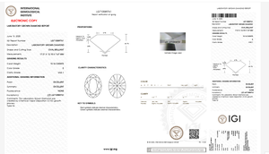 เพชรแล็บโกรนทรงเรเดียนท์ 5.11 กะรัต รับรองโดย IGI สี F ความสะอาด VS1 สำหรับทำเครื่องประดับ - Product Image 2