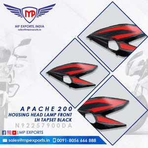 Producto Indio de Alta Calidad, FARO DELANTERO IZQUIERDO + JUEGO DE CINTAS NEGRO N92257900DA para Motocicleta Apache200 Rtr al Precio Más Bajo - Product Image 2