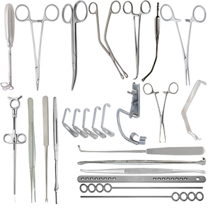 Set instrumen bedah operasi ortopedi dokter hewan Alps, Kit instrumen penguncian plat pemeriksaan 1.6 ortopedi
