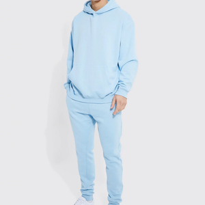 Survêtement pour homme avec logo personnalisé, col rond, tissu en coton, vêtements de sport, style streetwear de haute qualité, vente chaude, survêtement d'entraînement 2026 - Product Image 1