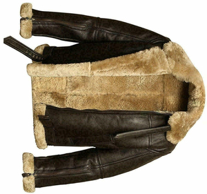 OEM personalizado al por mayor de cuero de vaca original de los hombres RAF <span class=keywords><strong>Aviator</strong></span> chaqueta de cuero real abrigo bombardero B3 Pilot Flying 2022 modelo - Product Image 5