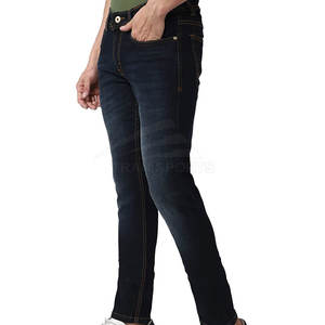 Autumn Winter <b>Men's</b> Loose Cotton <b>Jeans</b> Pant Reasonable Price New Stock Canvas <b>Jeans</b> Pant Lightweight Thickness - Product Image 2