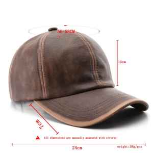 Gorra de Béisbol Ajustable de 6 Paneles con Bordado 3D, Impermeable, de Cuero PU, Cierre de Hebilla Metálica, Estilo Punk Hip Hop, Unisex para Adultos - Product Image 3