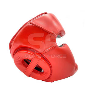 Protège-tête de haute qualité pour la boxe, le MMA, le Muay Thai, le karaté et les arts martiaux Protège-tête en cuir durable avec protection complète du visage - Product Image 2