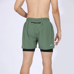 Manufacturer Custom Team Logo High Quality Polyester Sublimation New Printed Comfort Double <b>Layer</b> Men Mesh Shorts for Men - Product Image 5