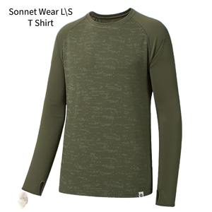 Camiseta de Manga Larga para Hombre, Cuello Redondo de Algodón, Estampado Multicolor, Corte Ajustado - Product Image 1