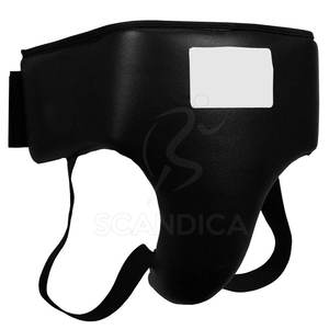 Customized Logo Genuine Leather <b>Groin</b> Guards High Quality MMA Boxing <b>Protector</b> Latest Style Sports Wear - Product Image 4