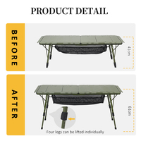 Table de camping pliante tactique légère en aluminium, réglable en hauteur, pour barbecue et cuisine, idéale pour l'extérieur (IGT) - Vente en gros directe usine Chine