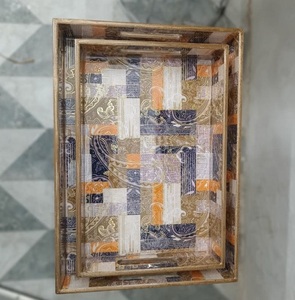 Bandeja de Incrustaciones de Hueso de Lujo con Acabado Premium, Vajilla Personalizable para la Organización del Hogar, Centro de Mesa Decorativo y Elegante - Product Image 5