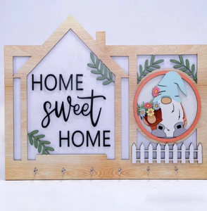 Porte-clés en bois avec étagère pour la décoration de la maison et du salon Porte-clés en bois à des prix abordables - Product Image 3