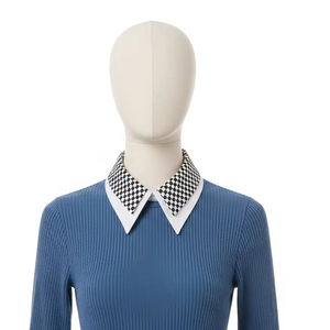 อุปกรณ์เสริมคอเสื้อแบบลำลองคอตตอนผสมน้ำหนักเบาถอดแยกได้สำหรับฤดูใบไม้ผลิฤดูใบไม้ร่วงแฟชั่น - Product Image 4