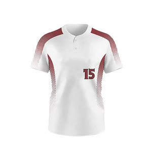 T-shirt à manches courtes boutonné en jersey à séchage rapide, uniforme de baseball personnalisé pour hommes, femmes, garçons, équipe sportive, uniforme imprimé - Product Image 4