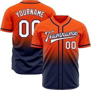 Camiseta de béisbol personalizada de poliéster para hombre, uniforme de manga corta con estampado de sublimación, camisetas de softbol para mujer - Product Image 1