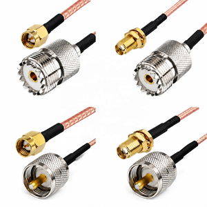 Câble Pigtail RF SMA Mâle vers UHF PL259 SO239, Connecteur Droit SMA Femelle RG316 - Product Image 1
