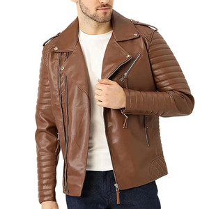 Venta al por mayor de alta calidad de los hombres mejor diseño chaquetas de cuero OEM servicio al aire libre ropa de invierno chaqueta de cuero de los hombres para los hombres 2026 - Product Image 1