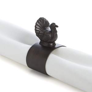 Anneau de serviette en fer décoratif, maintient les serviettes en tissu en place, ajoute une touche sophistiquée, arrangement de table de mariage, luxe - Product Image 4