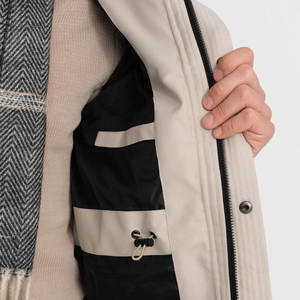 Dernières vestes parka imperméables pour hommes de couleur unie à la mode pour adultes Vêtements d'hiver décontractés pour hommes Veste parka - Product Image 3