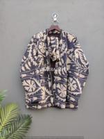 Broderie Kimono Robe Classique Élégant Noir Boho Style 100% Meilleure Qualité Suzani Brodé À La Main Plus La Taille Laine Tricoté Poche