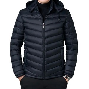 Chaqueta Acolchada con Capucha de Alta Calidad y Estilo Casual, Chaquetas para Hombre al por Mayor, Chaquetas de Invierno Personalizadas con Cremallera y Resistentes al Viento - Product Image 2