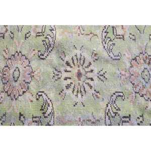 5,7x8,<b>9</b> ft Turkish Vintage Rug, Large Rug, Green Wool Rug - Product Image 5