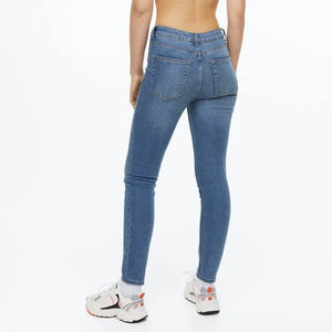 กางเกงยีนส์เอวสูงทรงสกินนี่เข้ารูปสำหรับสตรีทแวร์ผ้าเดนิมสตรีทแวร์แบบลำลองใหม่ - Product Image 3