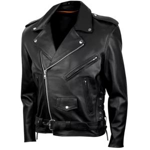 Chaquetas de cuero de invierno personalizadas para hombre Chaquetas de moto con logotipo personalizado para hombre Chaquetas de motorista de alta calidad para hombre - Product Image 3