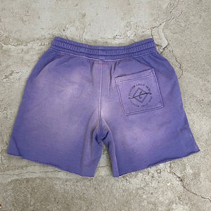 Shorts de sport mi-longs personnalisés pour hommes, séchage rapide, respirants, écologiques, style vintage délavé à l'acide, couleur unie, pour le jogging et les loisirs - Product Image 5