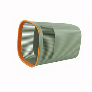 Poubelle en papier à motif géométrique rectangulaire sans couvercle, poubelle en PP écologique pour un usage domestique, design à ouverture supérieure - Product Image 6