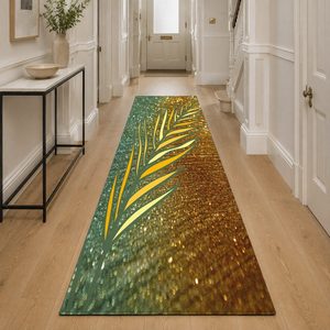 Alfombra de Área Chenille Lavable a Máquina con Estampado Digital Tradicional Anatolia en Beige Marrón, Antideslizante, Modelo LXDP-0823 de RUGS DEPOT, Venta al Por Mayor - Product Image 5