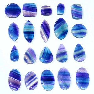 พลอยธรรมชาติสำหรับเครื่องประดับอัญมณีธรรมชาติ fluorite cabochons อัญมณีหลวม fluorite ราคาโรงงานจากอินเดีย - Product Image 4