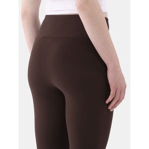 Pantalones recortados de estilo veraniego para mujer, pantalones elásticos grandes de talla grande 7XL, pantalones de Modal suave en colores caramelo con cintura con logotipo técnico cosido - Product Image 3