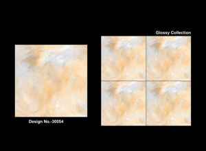 Carreaux de sol en céramique 400x400mm les plus vendus Surface brillante blanche pour salon maison hôtel bureau-aspect décoratif - Product Image 5