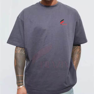 Top Design Hommes Boxy Fit T-shirts avec Logo Personnalisé 2024 Dernière Conception Hommes Nouvelle Arrivée T-Shirt - Product Image 1