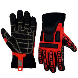 Protección TPR de alto rendimiento Construcción Campo petrolífero Trabajo pesado Otros impactos Mecánico Trabajo manual Guantes de seguridad - Product Image 4