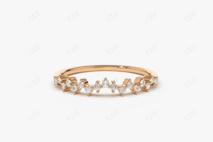 เครื่องประดับเพชร14K สำหรับผู้หญิงคลาสสิกสำหรับปาร์ตี้เครื่องประดับเพชรที่ปลูกในห้องปฏิบัติการทองคำ14K ผลิตตามสั่ง - Product Image 2