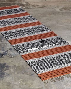 Alfombras de tejido plano de algodón de diseñador tejido a mano europeo moderno de lujo para uso en interiores y exteriores alfombras de área de precio barato por ITHL - Product Image 2
