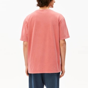 Camiseta Extra Grande de Algodón 100% Orgánico para Hombre, Cuello Redondo, 320 g/m², Estilo Urbano, Logotipo Personalizado - Product Image 2