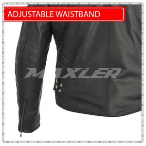 Veste de moto en cuir pour hommes | Veste de motard approuvée CE pour toutes les saisons | Veste d'équitation élégante - Product Image 6