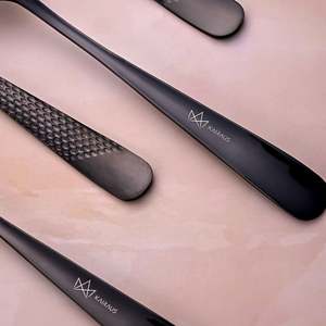 Black Flame Eco-Friendly Stainless Steel <b>Forks</b> and Salad <b>Forks</b> (Set of 6) for Home and Restaurant Use - Product Image 3