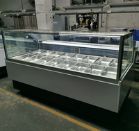 Vitrine de présentation pour yaourt et crème glacée au prix d'usine