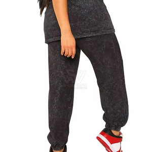 Ropa de calle de alta calidad, pantalones lavados con ácido para mujer, ropa de moda al por mayor, pantalones lavados con ácido para mujer - Product Image 3