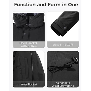 Chaqueta Parka de Invierno para Hombre, Diseño Nuevo, Impermeable, Cortavientos, Personalizable - Product Image 6