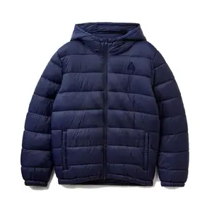 OEM kundenspezifische Farbe Pufferjacke Herren Slim Fit schlicht unbedruckt neues Design Puffer Daunenjacke für Herren