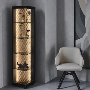 <span class=keywords><strong>Diseño</strong></span> Interior italiano Estilo moderno Sala <span class=keywords><strong>de</strong></span> estar Vidrio Vino Bebida Gabinete Sala <span class=keywords><strong>de</strong></span> estar con luz Escaparate <span class=keywords><strong>de</strong></span> exhibición <span class=keywords><strong>de</strong></span> alta calidad - Product Image 1