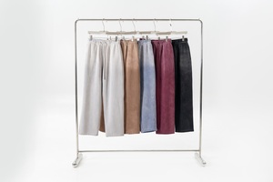 Personalizado 100% algodón Vintage pantalones de chándal de talla grande de punto de pierna ancha Jogger Streetwear Sun Faded Acid Wash Heavyweight Sun Faded - Product Image 5