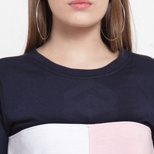 Sweat-shirts pour femmes à manches longues, décontractés, d'hiver, en tricot respirant, à séchage rapide, écologiques, 100% coton, avec logo sur le devant - Product Image 6