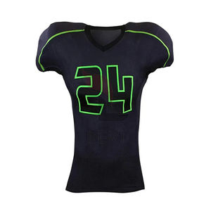 Venta al por mayor de camisetas de fútbol americano para jóvenes de secado rápido, transpirables y personalizados impresos uniformes sublimados en tallas grandes - Product Image 4