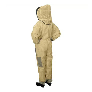 Costume d'apiculture personnalisé de luxe unisexe combinaison de travail à chaud couleur jaune OEM service respirant costume d'abeille pour hommes usine - Product Image 5