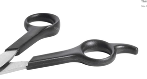 Tijeras de adelgazamiento curvadas de titanio rosa púrpura y acero inoxidable 440C de 7,25 pulgadas de alta calidad para cortar el pelo - Product Image 3